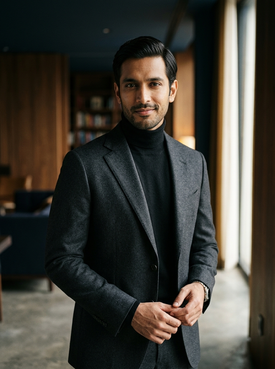 LookTrustyStyle luxury menswear campaign portrait